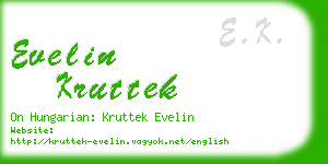 evelin kruttek business card